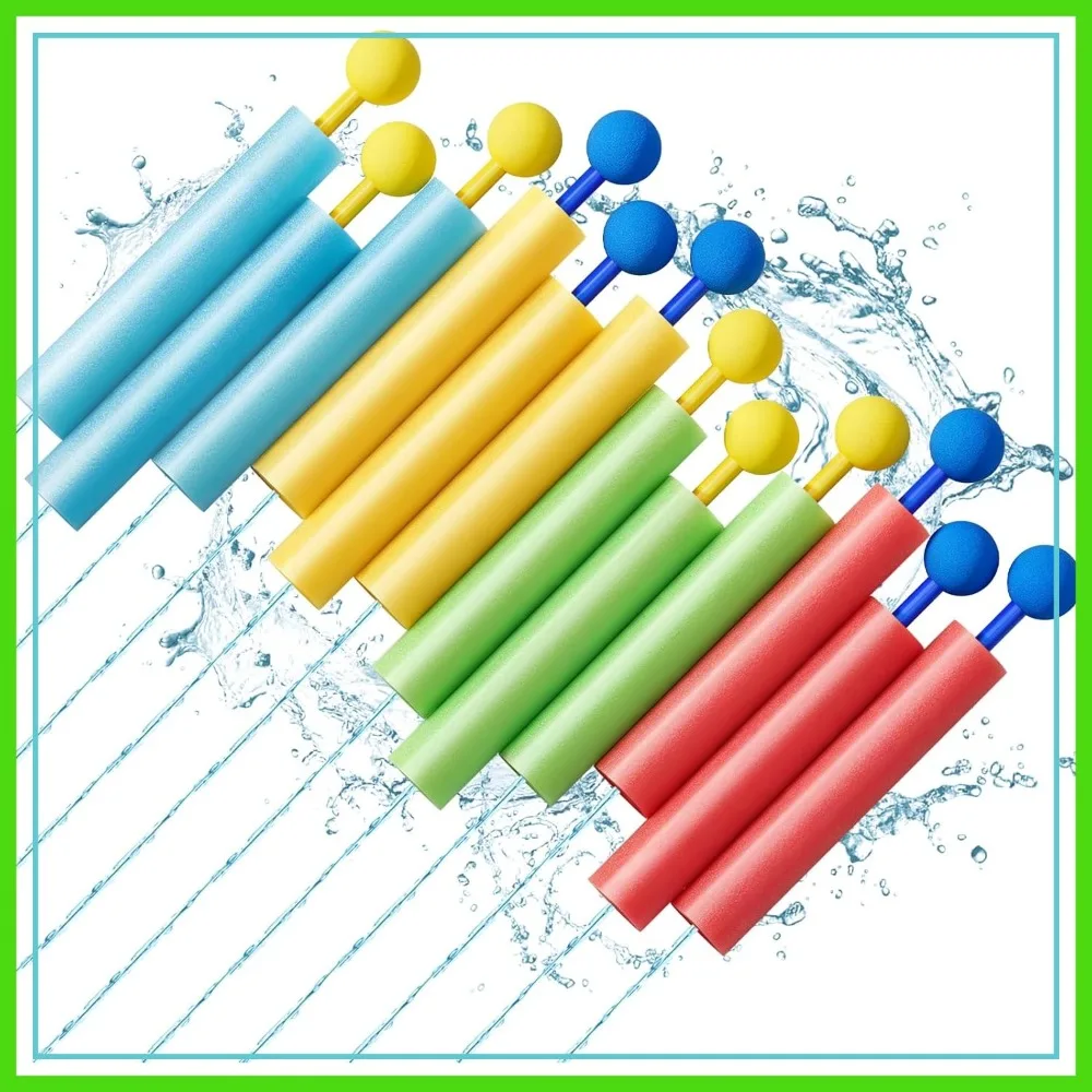 

Water Guns 12 Pack, Super Blaster Soaker Foam Squirt Guns Bulk for Beach Pool Outdoor Summer Party Family Games