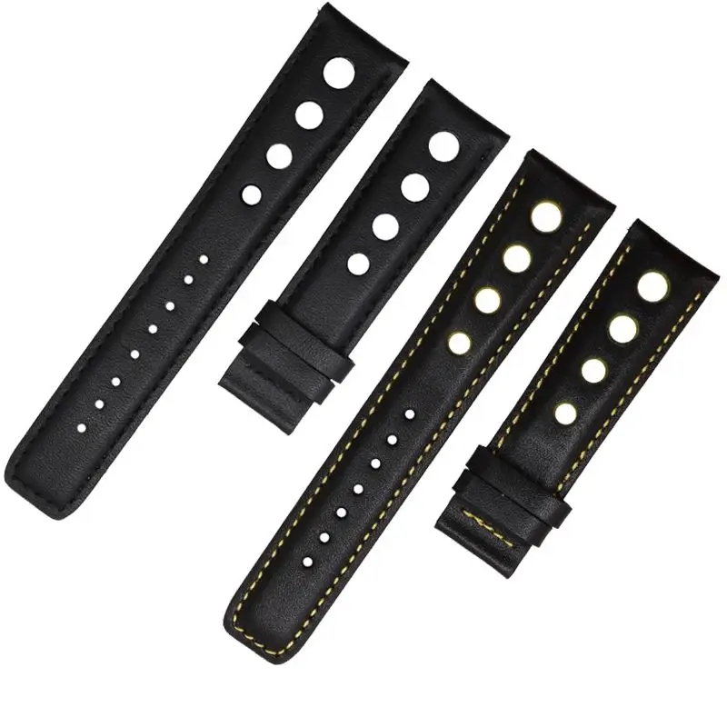 For Tissot Sports Racing Series PRS516 T91 1853 Genuine Leather bracelet for chopin watchband Top layer cowhide Watch band 20mm