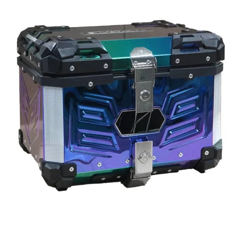 High Quality F2 MOTO 45L Motorcycle Alloy Trunk - Color Plating, Waterproof And Shatterproof, Double-Lock Quick Rel Hot Selling