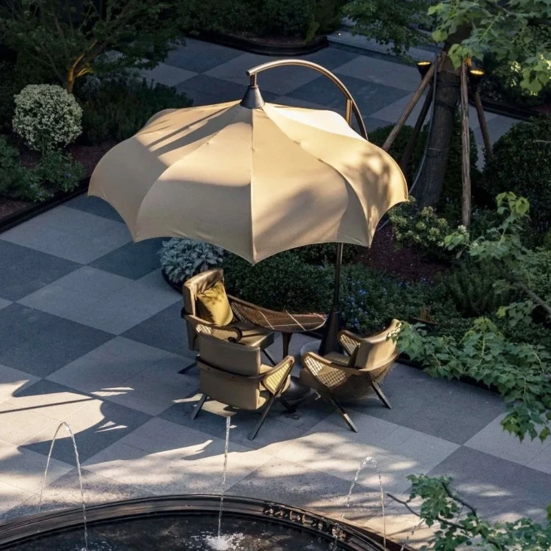 Outdoor aluminum alloy rattan chair sofa terrace garden leisure chair courtyard rattan sofa