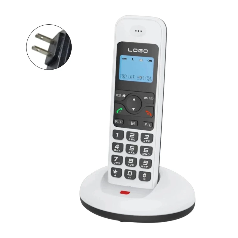 D1006 Fixed Landline Wireless Telephone Stylish with Handsfree Answering Caller Display Backlit and Number Storage