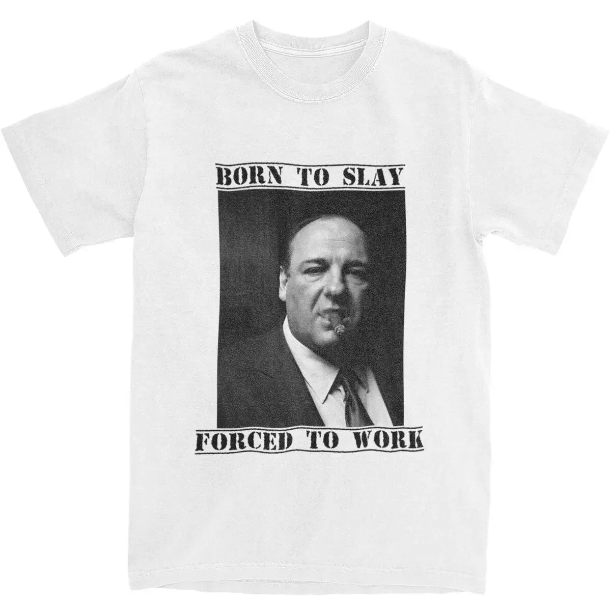 Men's Tony Soprano Retro T-Shirts tv Show 100 Cotton Tees Summer Aesthetic Short-Sleeved T Shirt O Neck Tee Shirt Plus Size 5XL