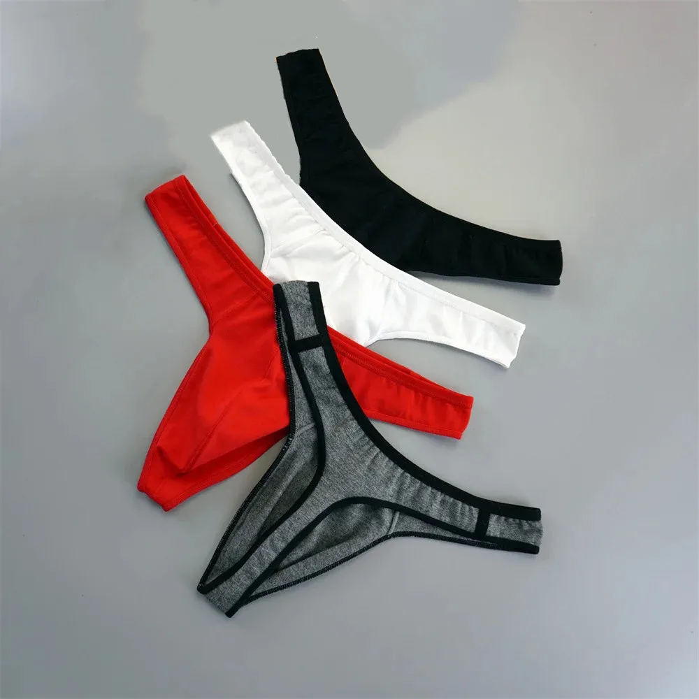 Perizoma a marsupio grande da uomo in cotone Tanga sportivo da corsa intimo senza cuciture perizoma maschile taglie forti M-XXXL