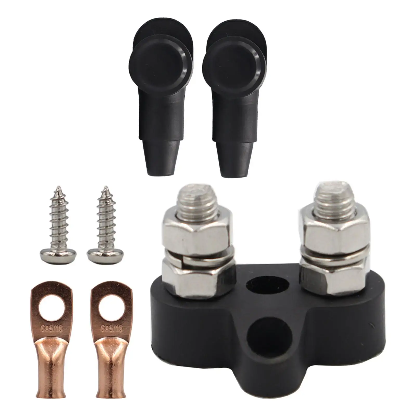 ステンレス鋼電源および接地配電端子台ヘビーデューティーキット（車両・船舶用途向け）