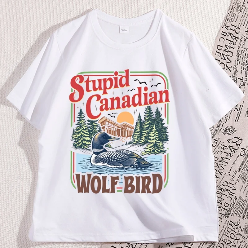Stupid Canadian Wolf Bird Comfort Colors Shirt, Heated Rivalry Inspired Shirt, Team Hollanov Tee image 2