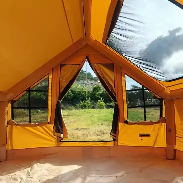 8-Person Camping Tent, Waterproof Oxford Canvas Hot Tent with Stove Jack