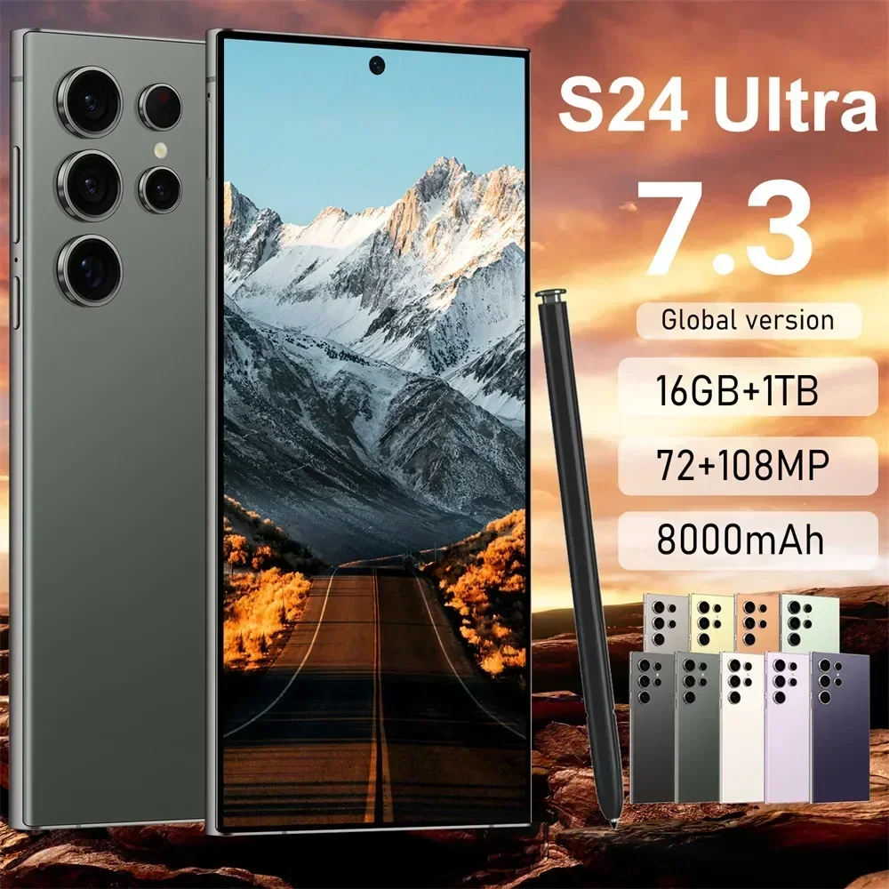 

S24 Ultra Smart Mobile Phones Smartphone Cell Phone 22TB+2TB Android 14 5G Dual SIM Snapdragon 8 gen 3 Global Version Cellphones