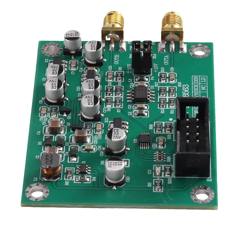 ABVG-For DAC Module Dual CH 16-Bit Digital Analog, ±10V Adjustable Positive Negative Voltage Acquisition Demo Board,DAC8563