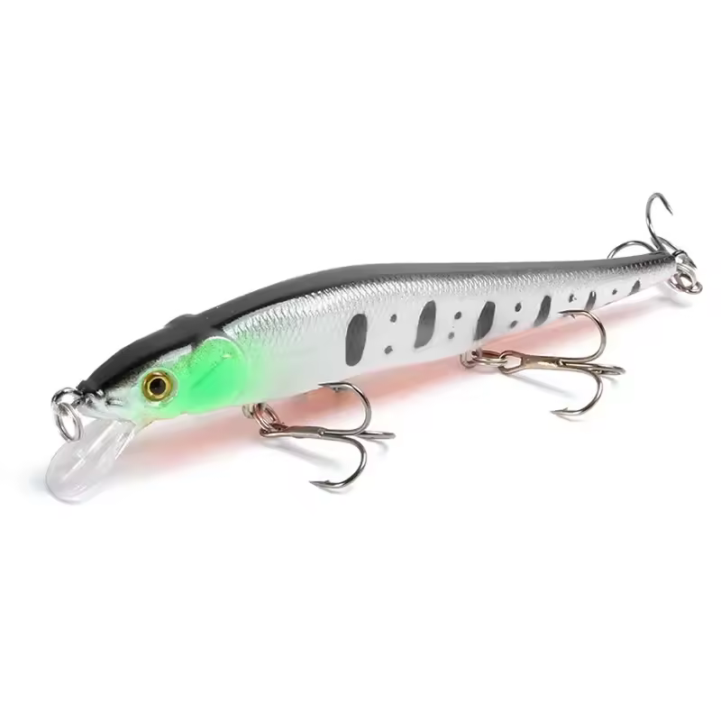 Fishing Lure 11.5cm 13.9g Floating Artificial Hard Bait Bass Wobbler Lures Crankbait Pike Treble Hooks Tackle