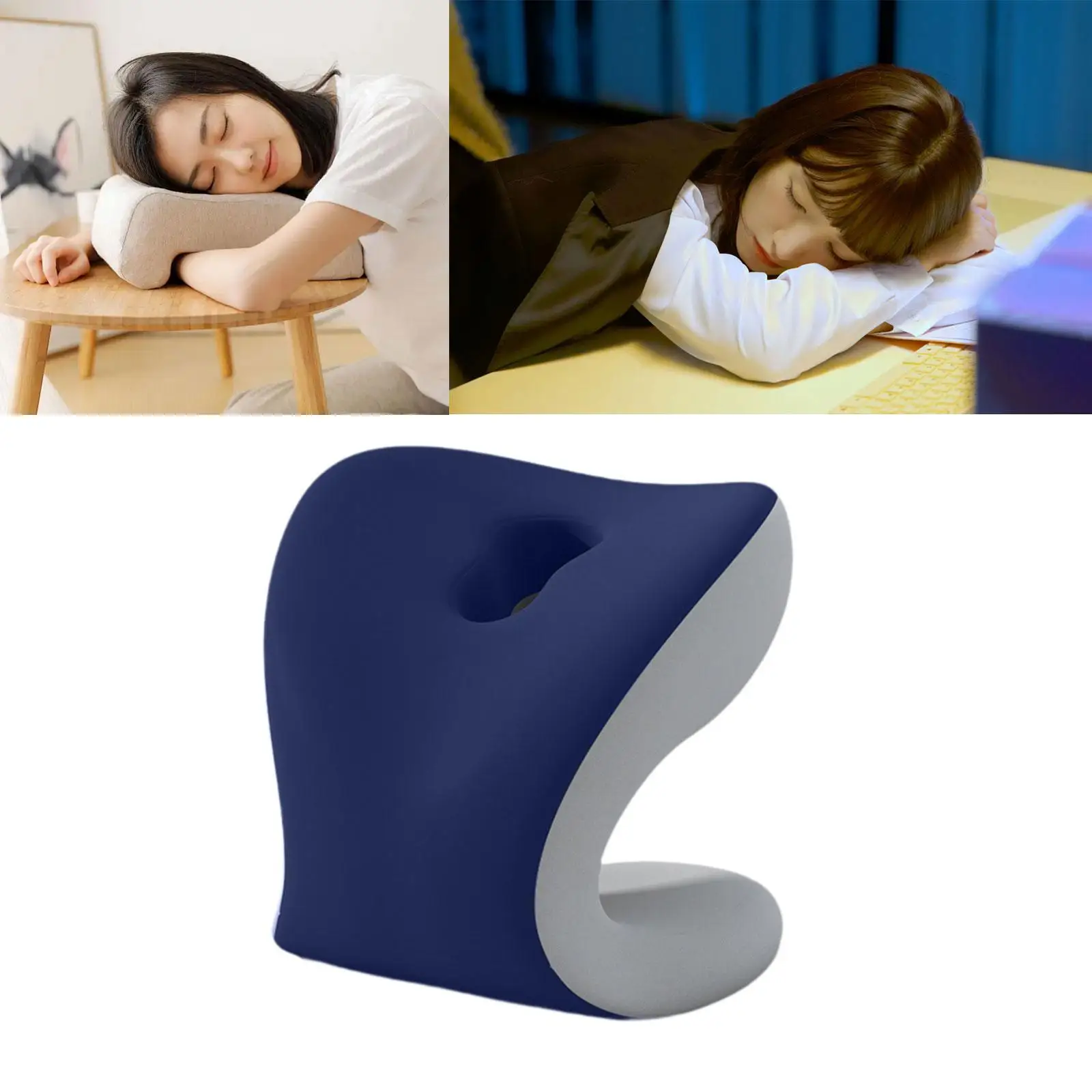 

Office Chair Neck Support Comfortable Skin Friendly Breathable Armrest Pad for Adults Students Desk Napping Pillow Memory Foam