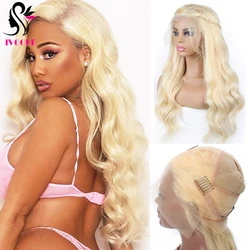 #613 Blonde Silk Base Full Lace Wig Human Hair 5”x4.5“ Silk Top Wig Body Wave Remy Hair Transparent Lace Wigs for Women