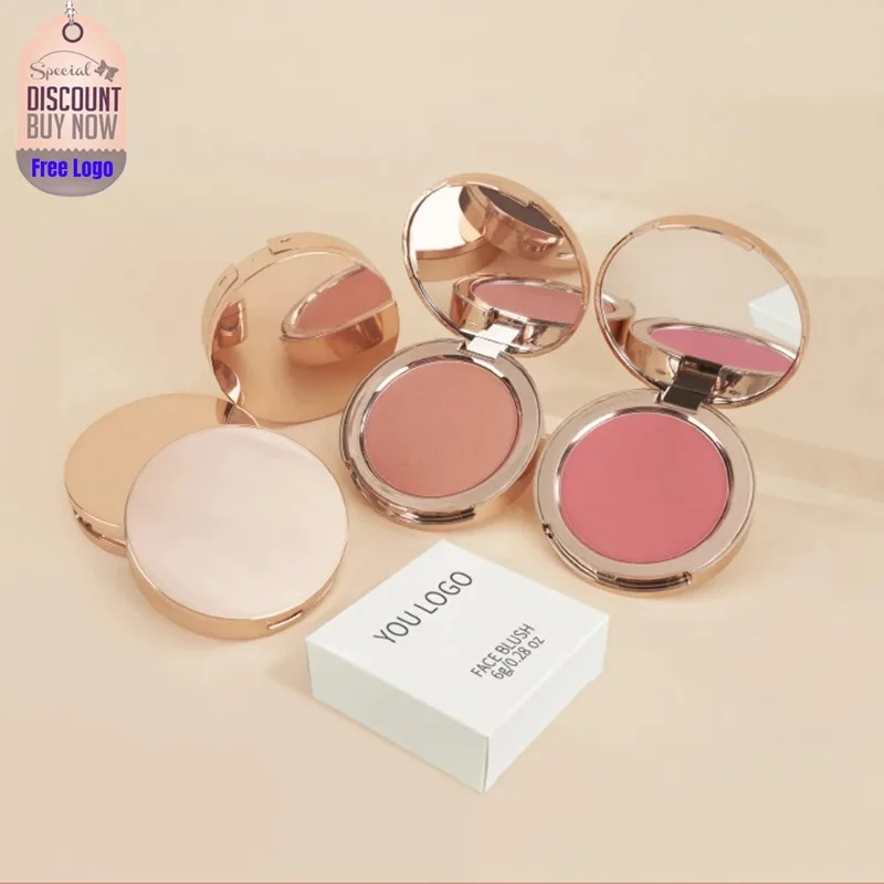 Private Label 7colors Long Lasting Blush Powder Matte Natural Cheek Tint Brighten Waterproof Brighten Soft Female Makeup Bulk