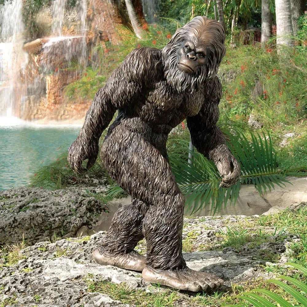 

Design 9 bigfoot the yeti indoor/outdoor garden statue cryptid sculpture, large, 28 inches tall, handcast polyres