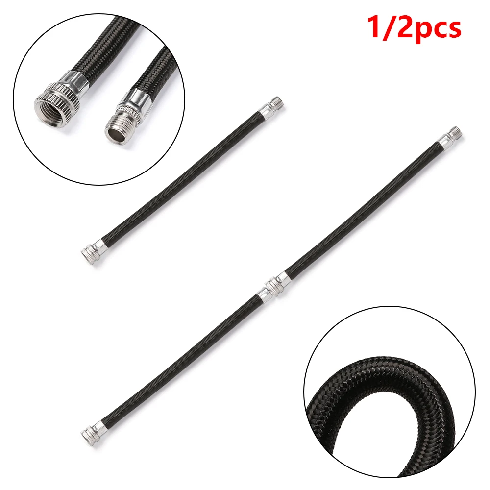 High quality Pumping Service Parts Longer Use150Psi Schrader Pump Extension Hose Tube Pipe Cord Bike Hose Adapter Bicycle Pumps