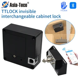 TTLOCK APP Cabinet Lock Drawer Invisible Electronic Lock 13.56M Rfid Card Smart Drawer Lock Keyless Bluetooth