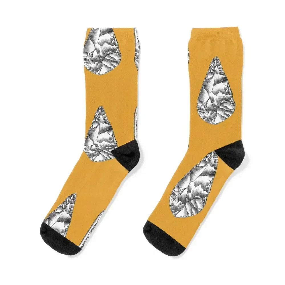 

Archeology Yellow Lithic. Socks sports stockings hip hop hiphop colored Woman Socks Men's