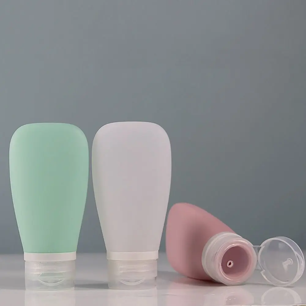 30/60/90ml Travel Toiletry Bottles Leakproof Silicone Lotion Bottles Shampoo Container Refillable Squeeze Tube Empty Bottle