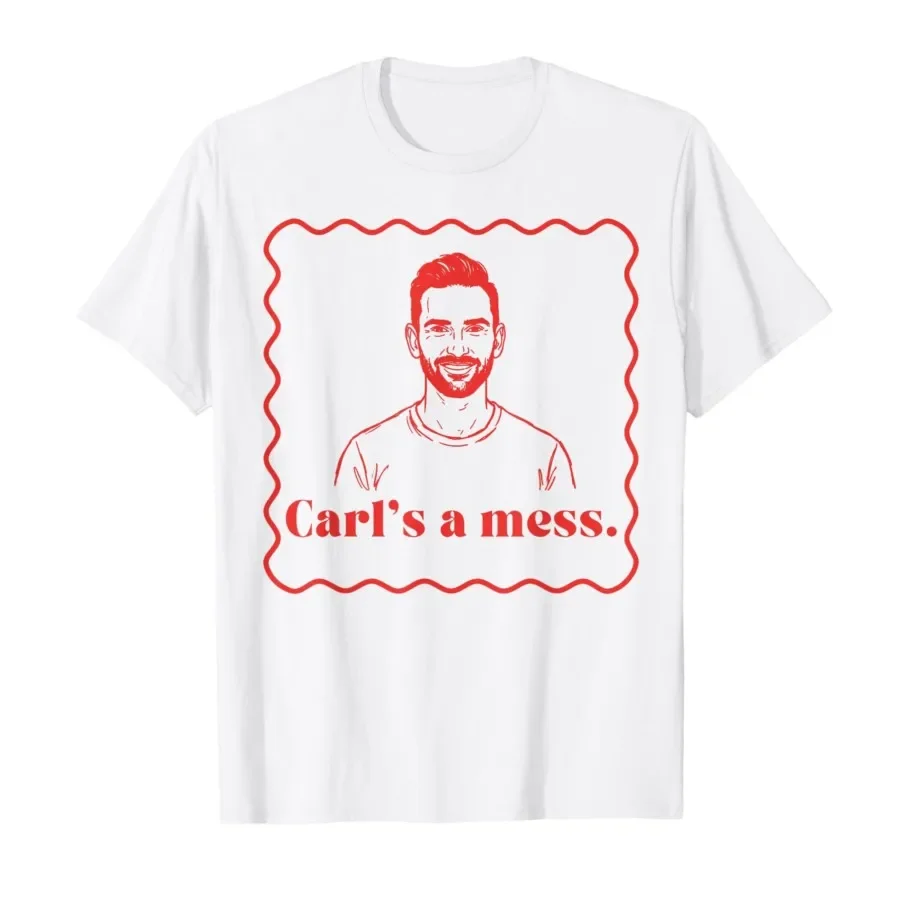 

Carl's A Mess Funny House Sarcastic Meme Quote Retro T-shirt For Men Women 100% Cotton T Shirts Short Sleeve Tops 0406-3