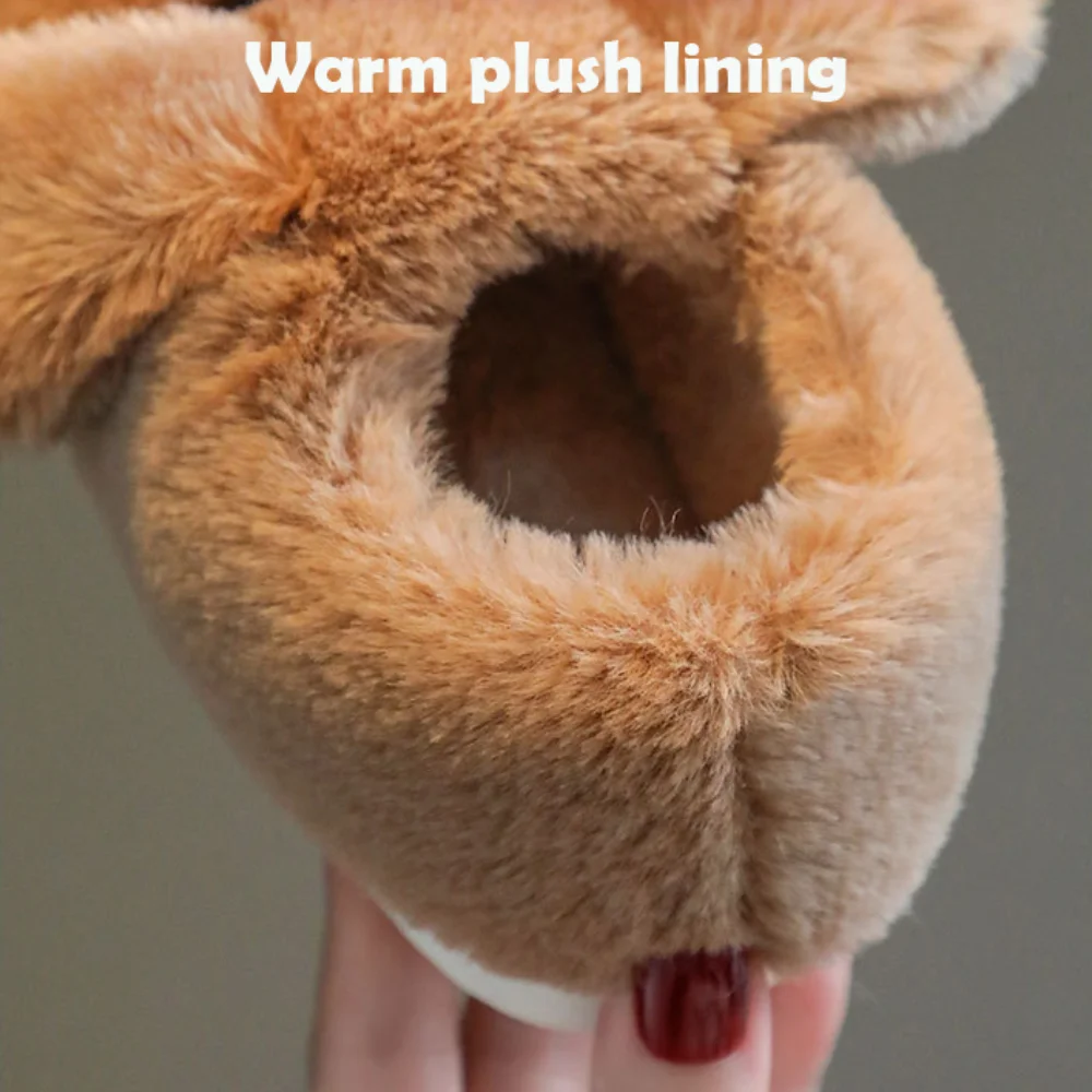 Comwarm الأطفال نعال من القطن لطيف الكلب تصميم لينة النعال القصيرة عدم الانزلاق المنزل داخلي نوم النعال للأطفال 1-5 سنوات