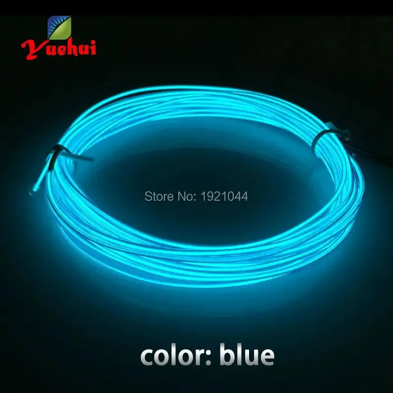 1-25Meter El Koud Licht 10 Kleur Optioneel Lichtgevend Neonlicht 1.3Mm El Draadverlichting Voor Bar Gloeiend Feest Vakantie Doe-Het-Zelf Decoratie