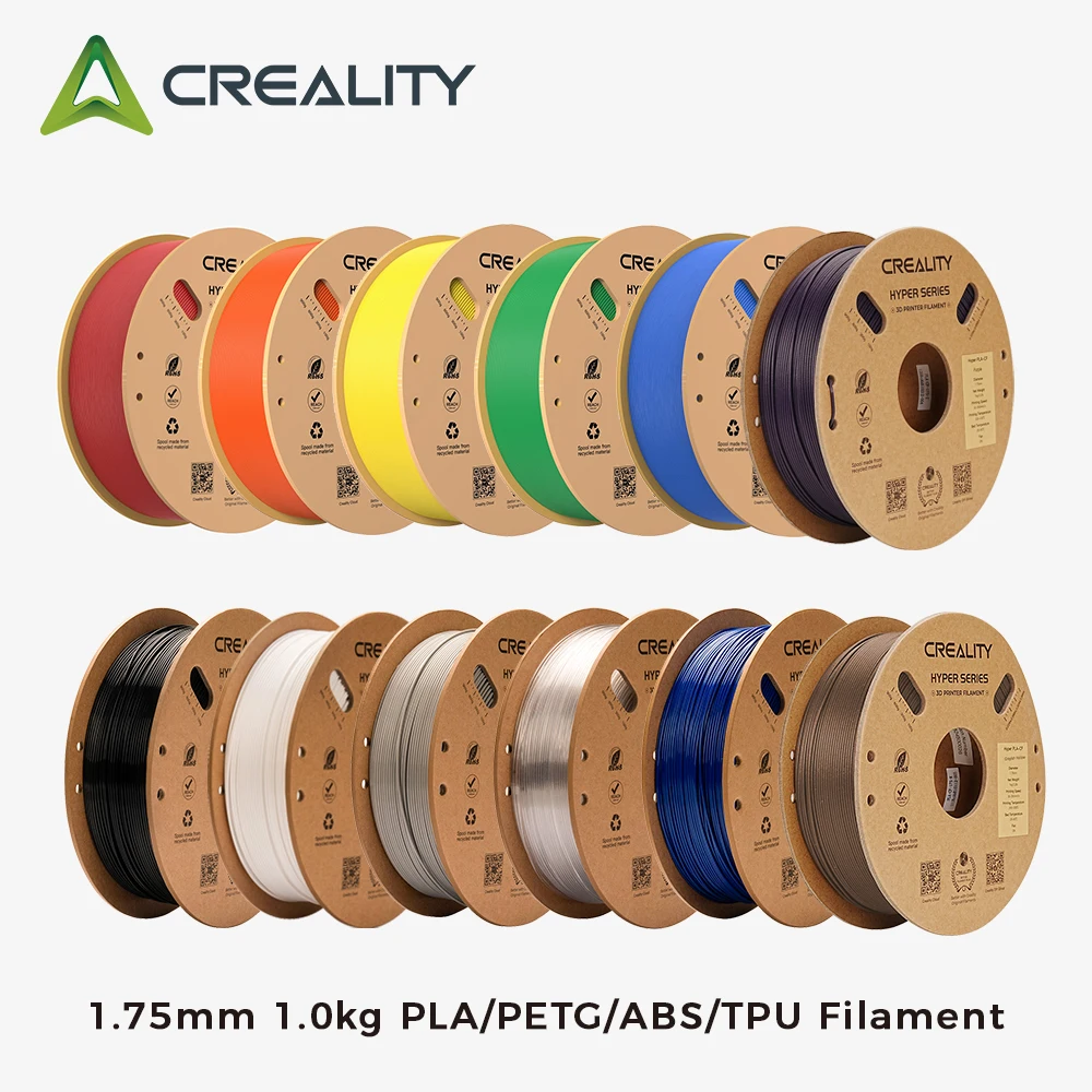 

Creality Official 3D Printer Filament 1.75mm 1.0kg PLA/PETG/ABS/TPU 3D Printing Materials Mutiple Colors for Optional