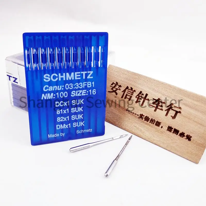 10pcs German Schmetz DC*1 DCX1 Needle Blue Lion 81*1 Suk Industrial Hemming Overlock Sewing Machine Needles Overlocker Needles