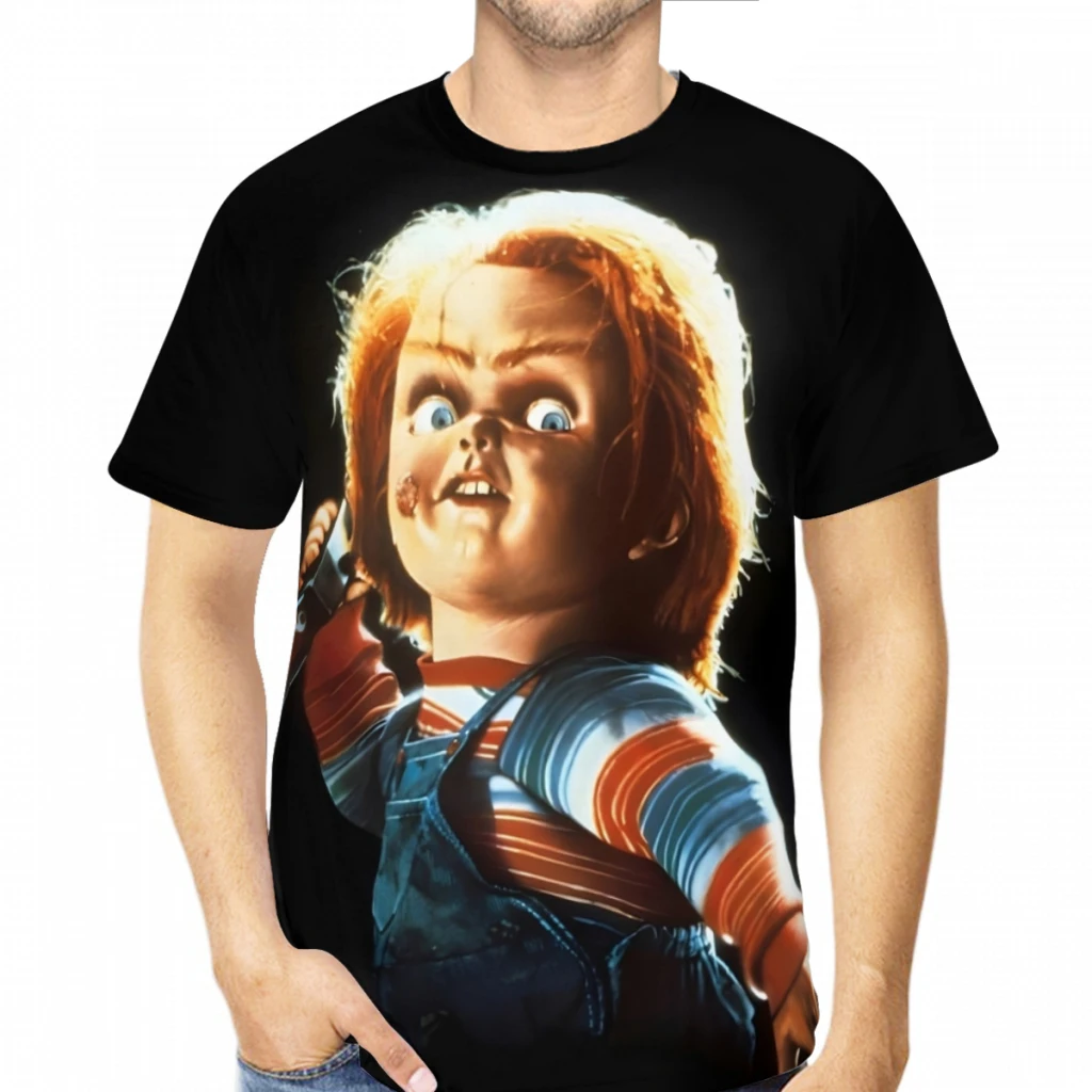 Child's Play Chucky Horror  Movie  3D Printed Unisex Polyester Tshirt Fitness Tops Hip Hop Beach Male Tees