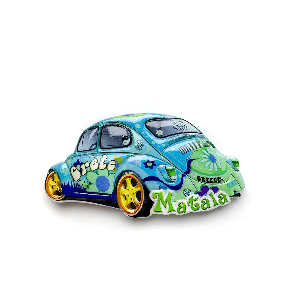 

Resin Material Mini Beetle Car Shape Refrigerator Magnet - Creative Home Decoration Strong Magnetism Suitable for Refrigerator