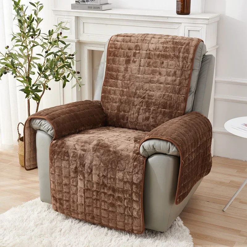 1 Seat Recliner Sofa Cover Non-Slip Armchair Cover Super Soft Single Sofa Case Relax Chair Slipcover Funda Sillon Reclinable