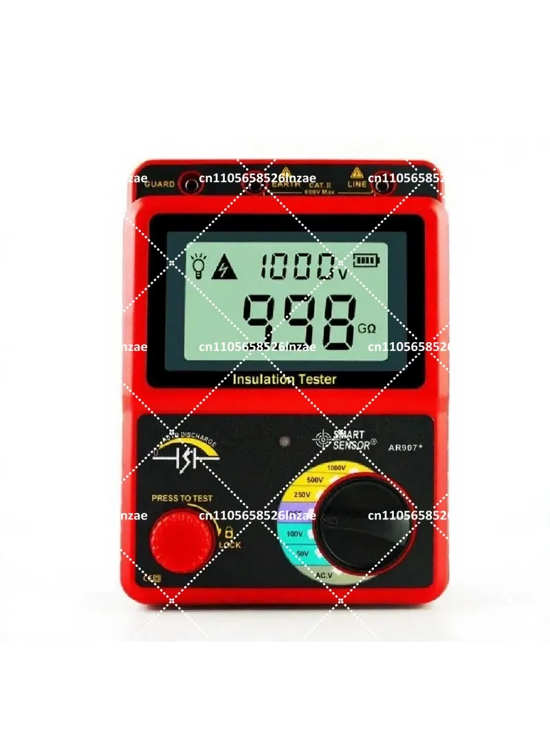 Sensor Digital High Voltage Insulation Resistance Tester Meter 1000V 2000V Megohmmeter