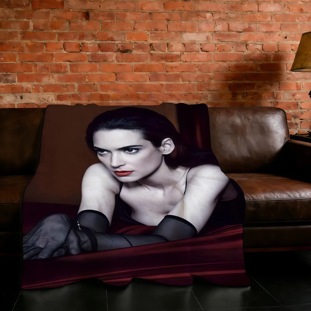 Blanket Super Warm W-Winona Actor Comfortable Plush Throw Blanket Child R-Ryder-ES Home Sofa Bedroom Gift