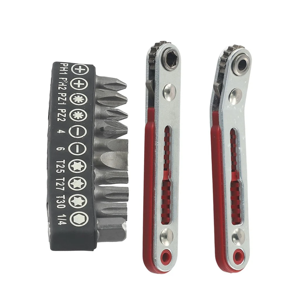 Workshops DIY Projects Silver Red Black Screwdriver Set Hex Screwdriver Bits Set Screwdriver 25mm Screwdriver Bits