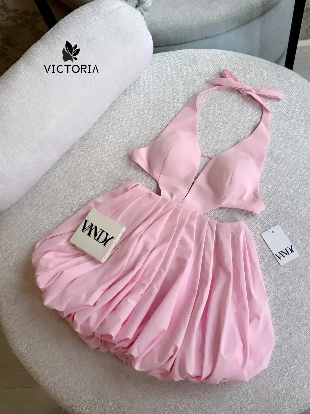 Modern Sheath Bodycon Light Pink Homecoming Dresses for Teen Halter SEXY Beach Dress Corset Robes De Soiree Customized