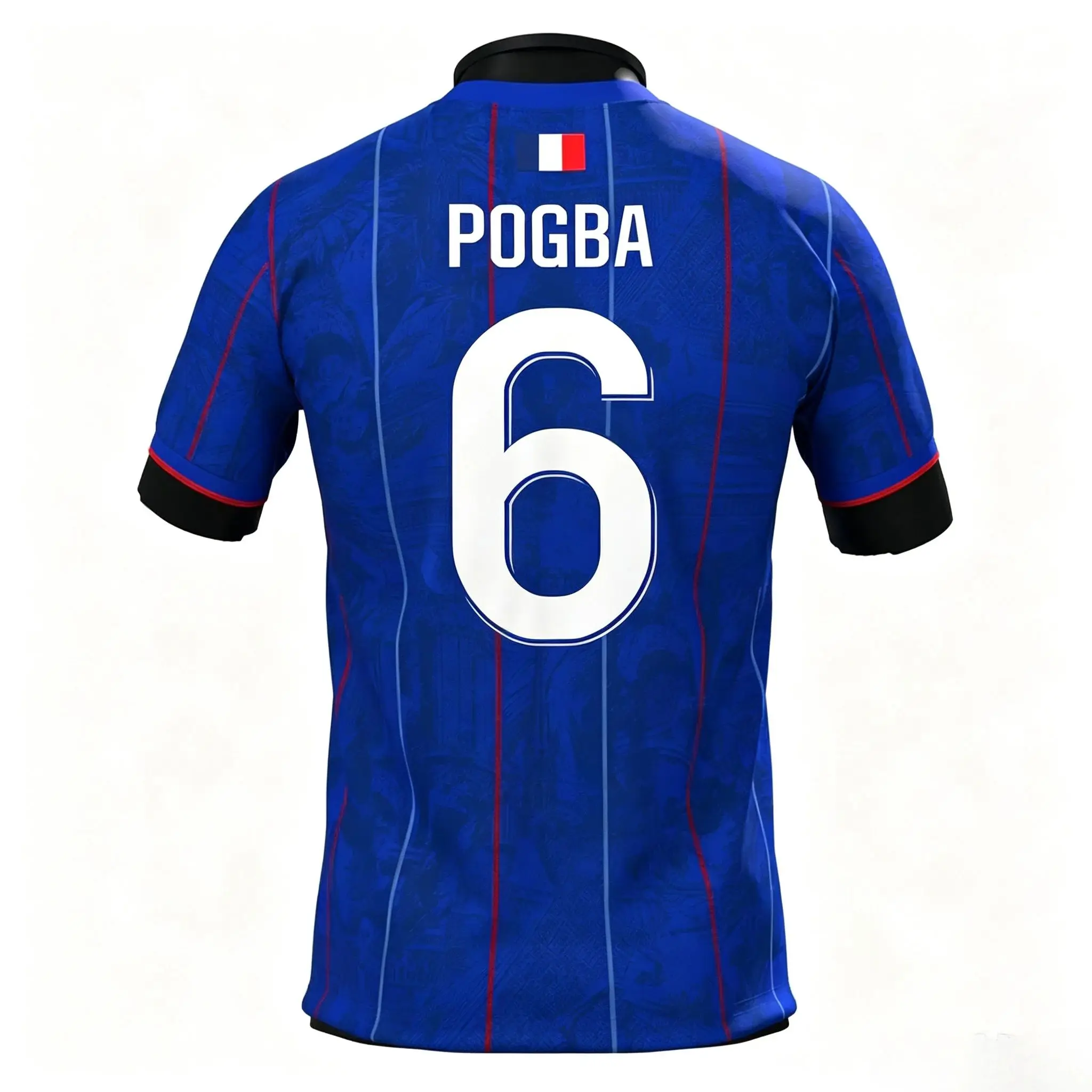 2026 France Football Players Events Creative Concept Jersey Summer Casual Jersey Designed for Solo Use 3D Printed Large T-shirt