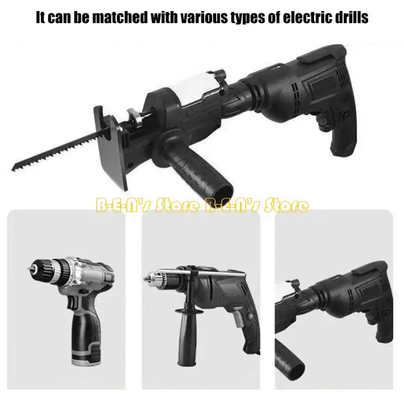 Y1AD Drill Sawing Adapter Tool Ergonomic Handle Safety Mechanism Cutting Solution