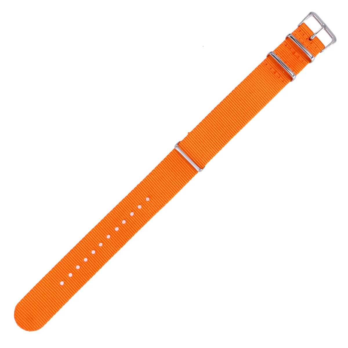 

Durable Orange Nylon Watch Strap Replacement Heavy Duty Woven Watch Bands 22mm Breathable Soft Comfortable Sport Wristband