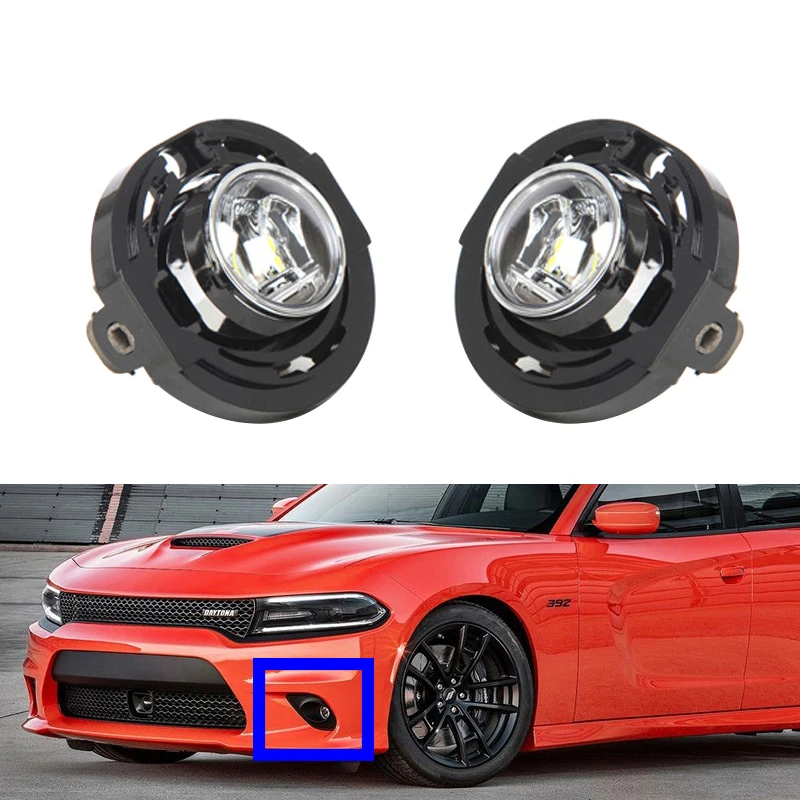 

LED Lights For Jeep Grand Cherokee 2014 2015 2016 For Dodge Charger 2015 2016 LED Fog Lights headlights Lamp Pair