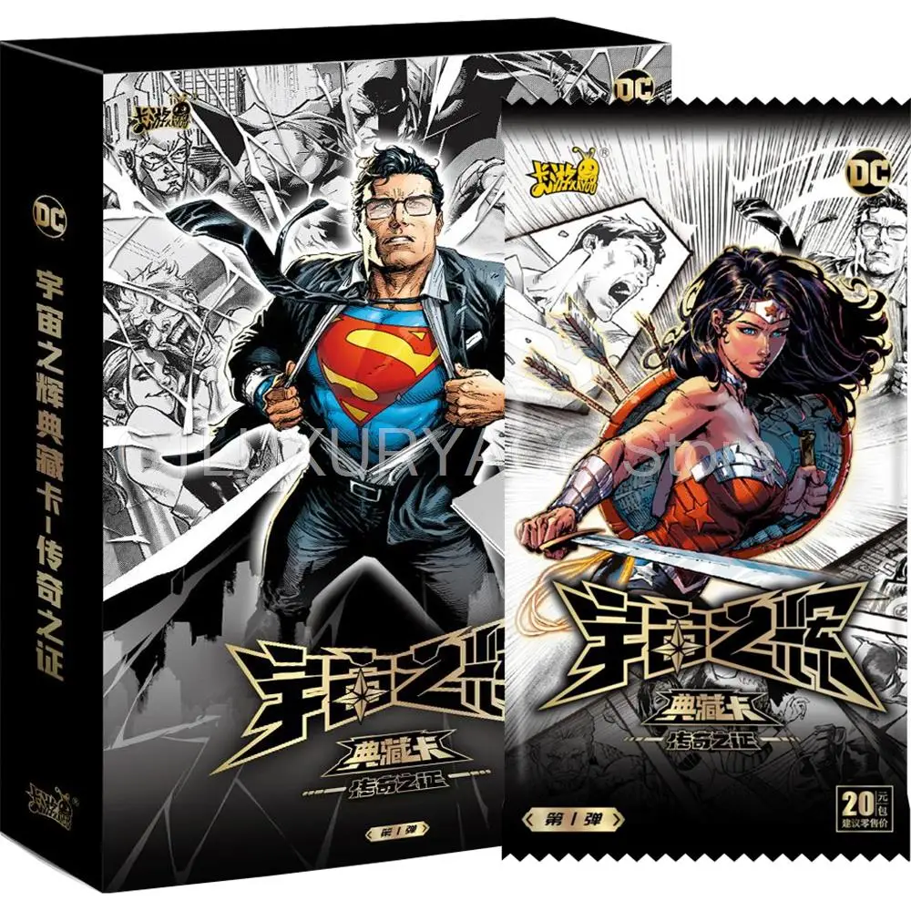 KAYOU Genuine DC Card Universe Glory Proof of Legend Collection Card for Children Rare Batman Wonder Woman Character Card Gifts