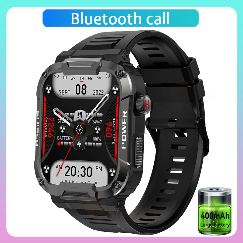 

2023 New MK66 Smart Watch Men Large Battery Music Playback Fitness Tracker IP68 Waterproof Bluetooth Call Sports Smart Watch