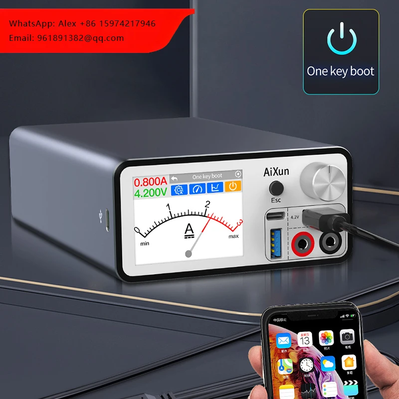 

Новейший интеллектуальный регулируемый блок питания AIXUN P2408S для iPhone 7-14PM с функцией обнаружения короткого замыкания и быстрой зарядки батареи