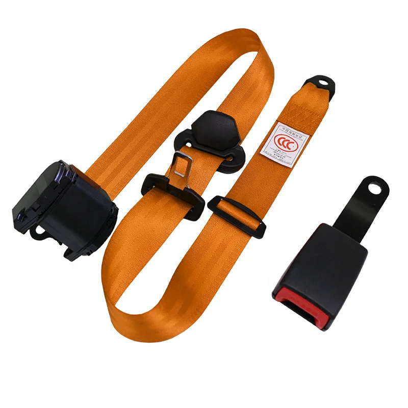 Multiple Color Option Auto Parts 3-Point Retractable Universal Emergency Locking Car Safety Seat Belt Universal Car Safety Belt