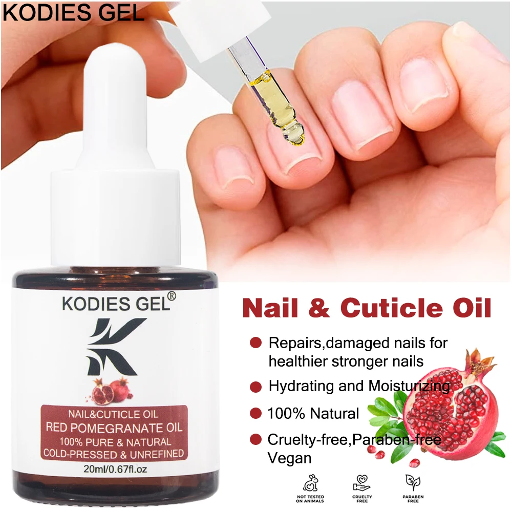 KODIES GEL Nourishment Cuticle Oil for Nails 20ML Anti-Edge Barb Dead Skin Fruit Nail Repair Care Treatment Essential Oil Revit