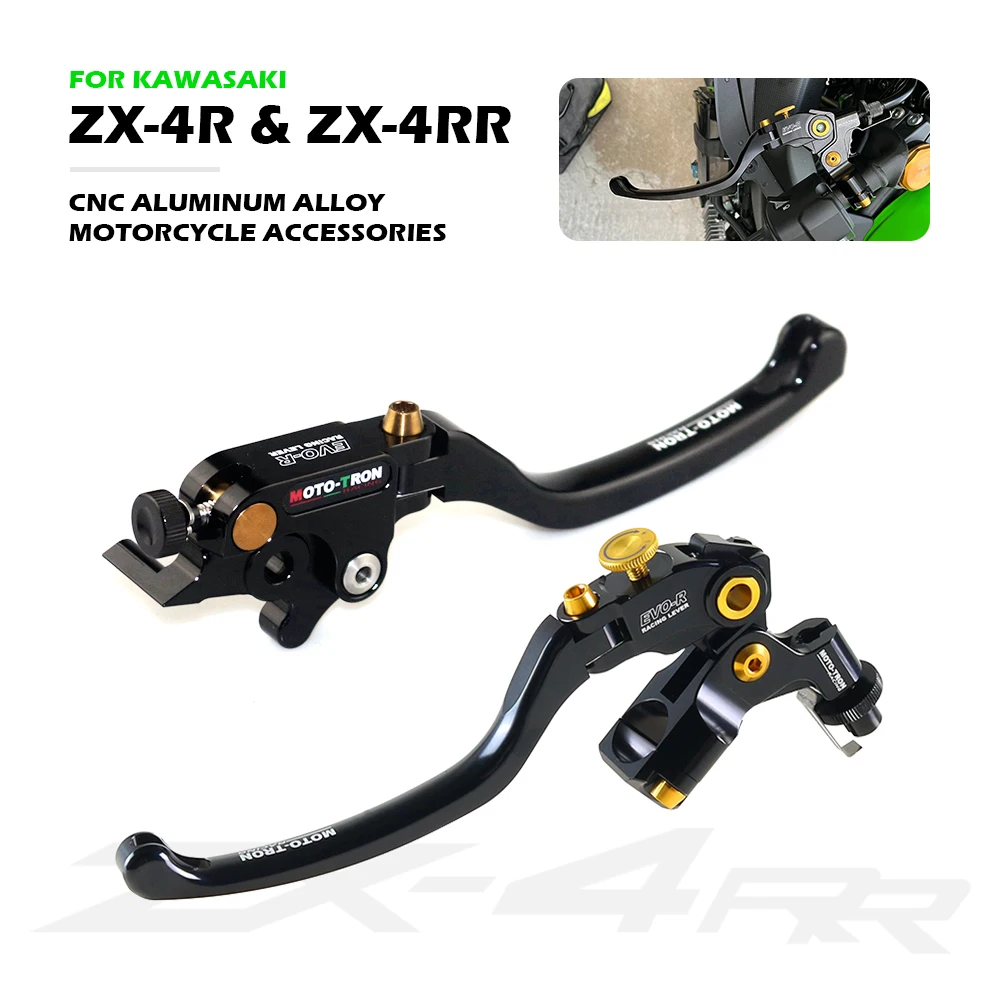 For Kawasaki ZX-4R SE ZX-4RR 2022 2023 Motorcycle Brake Clutch Levers EVO-R Brake Aluminum Labor-saving Clutch 28MM Accessories