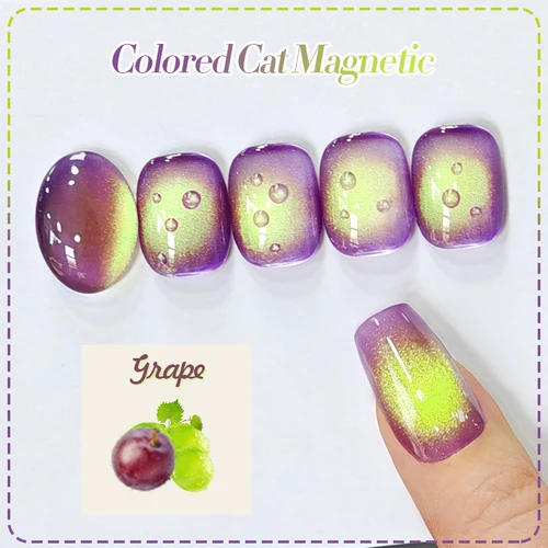 Imagen 2 del producto BORN PRETTY-esmalte de uñas de Gel magnético, serie de frutas, gato, verano, hielo, verde claro, suministros para decoración de uñas, 10ml