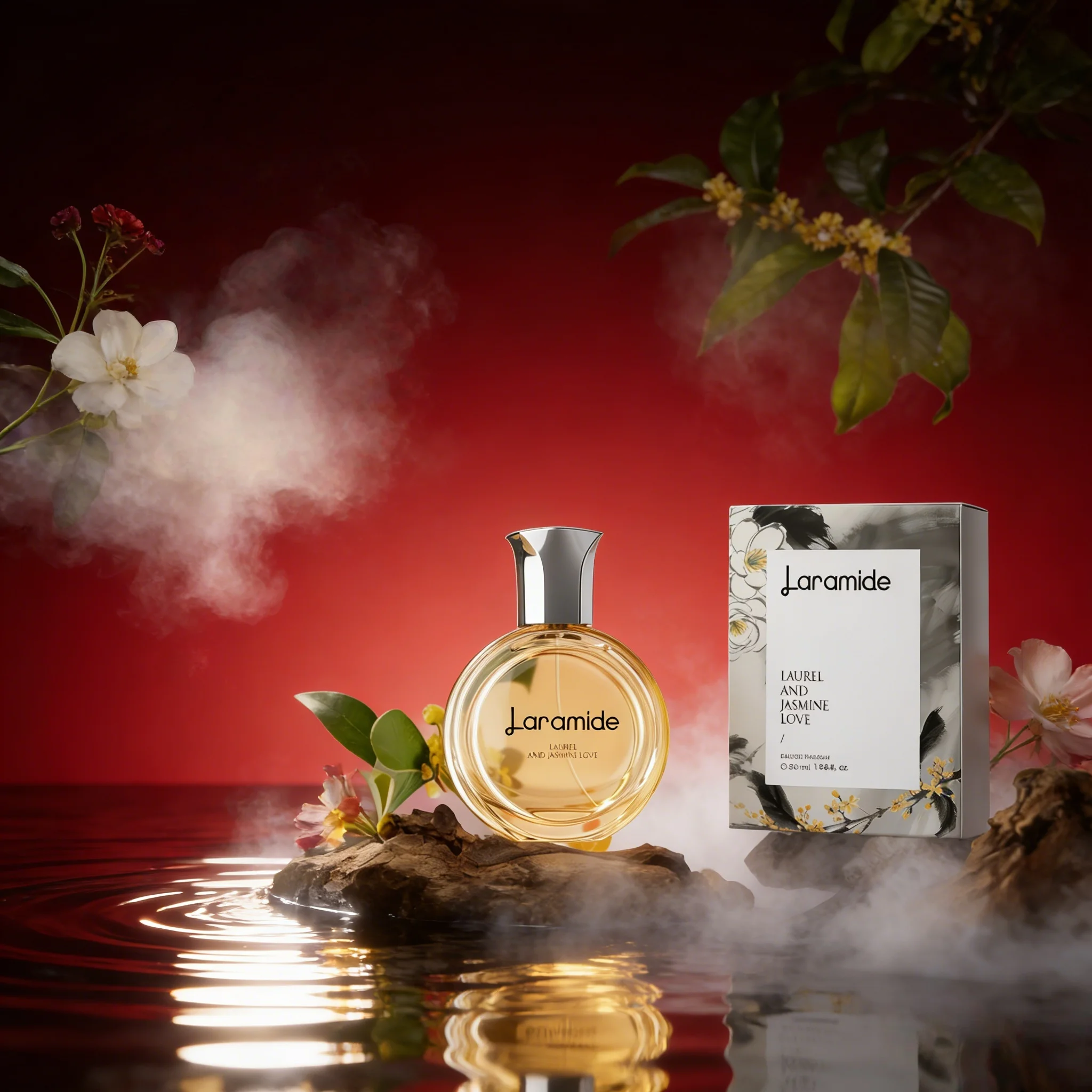 Floral 50ML Laurel Jasmine Love Perfume: A Long-lasting Scent of Jasmine, Laurel, and Wood, Perfect for Dates
