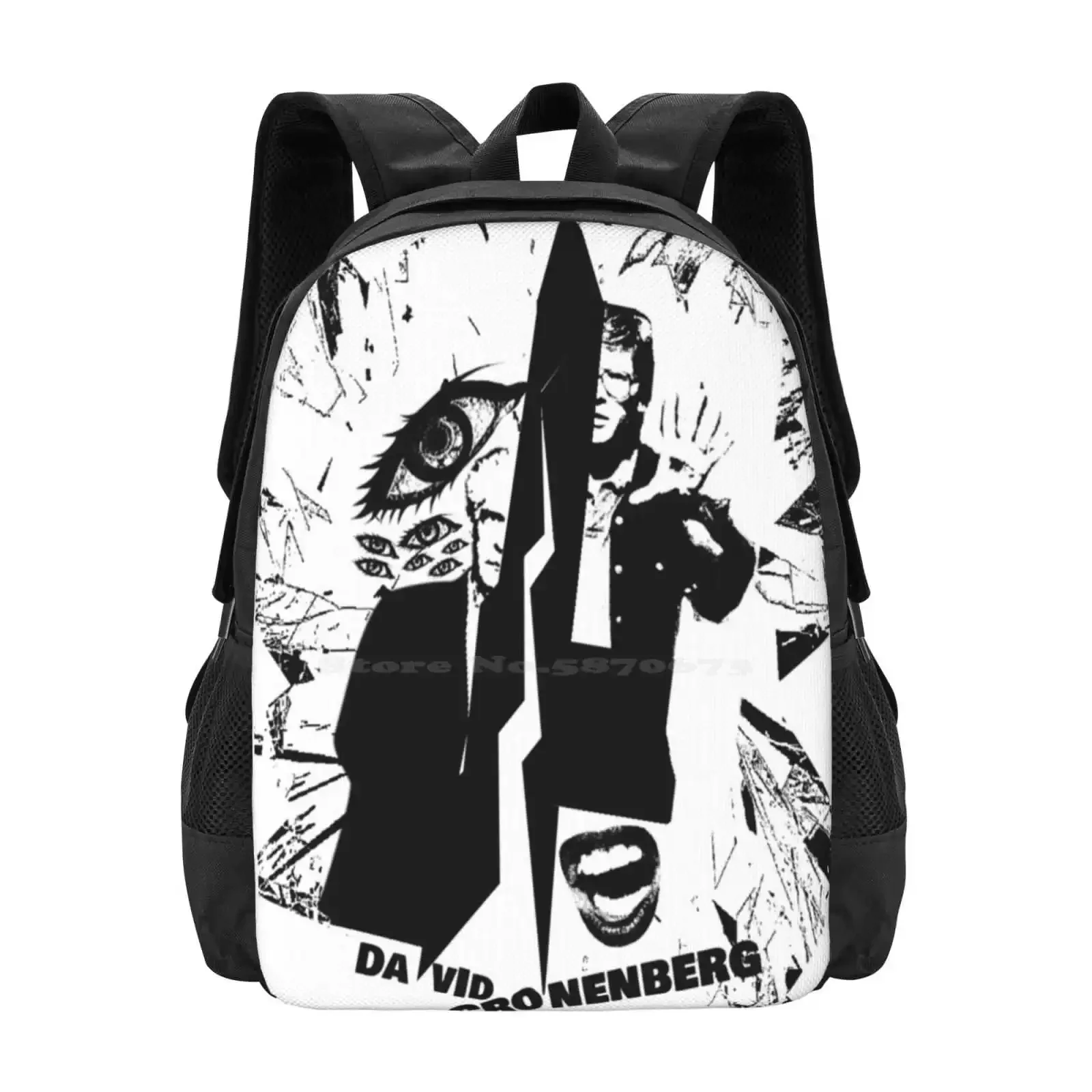 

David Cronenberg Logo Hot Sale Backpack Fashion Bags Movie Theater Cronenberg The Fly Art Desing