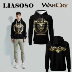 LIASOSO Warcry Rock Band Hoodie 3D Print Stylish Long Sleeve Sweatshirt for Men & Women Heavy Metal Harajuku Inspired Top