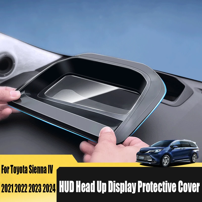 

Для Toyota Sienna IV 2021 2022 2023 2024, приборная панель HUD, защитная крышка для проекционного дисплея, автомобильные принадлежности для интерьера