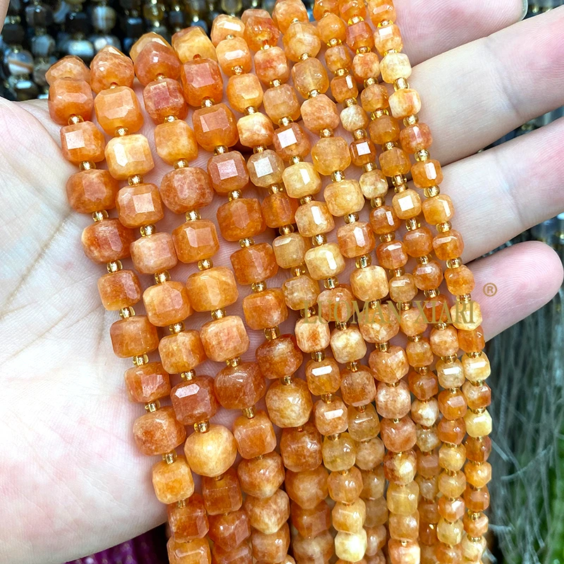 5/6/8 مللي متر مربع الحجر الطبيعي أوليفين العقيق الأخضر مكعب خزر عازل لصنع المجوهرات أساور يدوية إكسسوارات جذابة #4