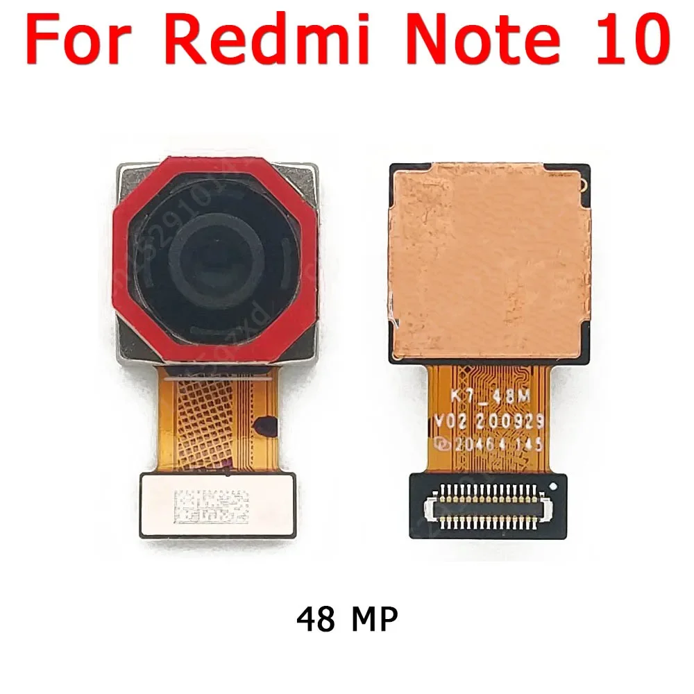 Rear Back Camera For Xiaomi Redmi Note 10 Main Backside Big Camera Module Flex Cable Replacement Spare Parts